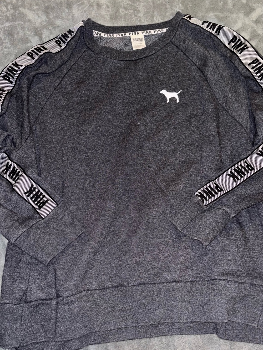 Victoria's Secret PINK Heather Gray Crewneck Sweatshirt